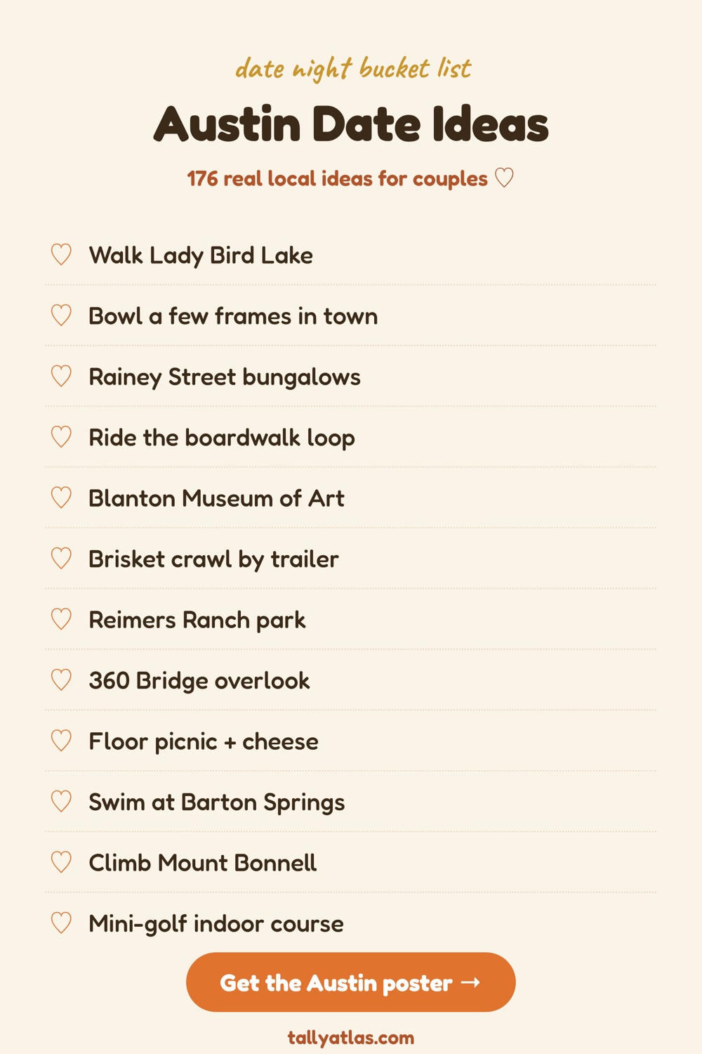 Austin date night bucket list ideas